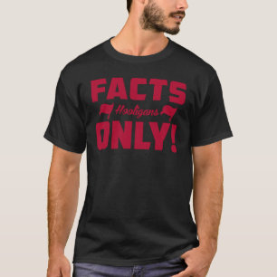 TII Hooligans - Facts Only Tee - Red Logo