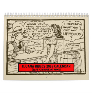 Tijuana Bibles 2026 Wall Calendar (Safe for Work)