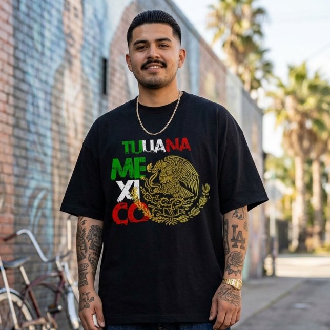 Tijuana Mexico Flag  T-Shirt (Tijuana Mexico Flag T-Shirt)