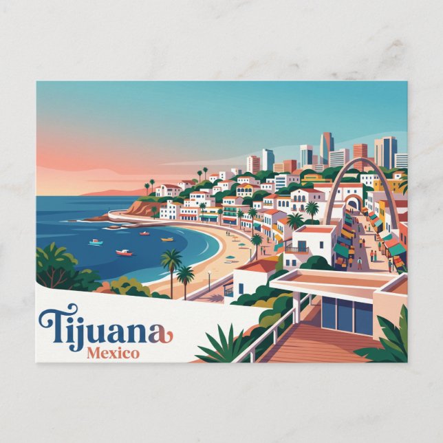 Tijuana Mexico Postcard (Front)