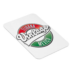Tijuana mexico vintage logo. magnet