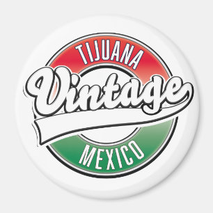 Tijuana mexico vintage logo. magnet