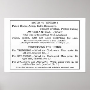 Tik-Tok Instruction Card Poster