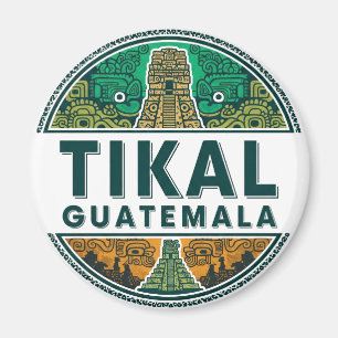 Tikal Guatemala Travel Magnet
