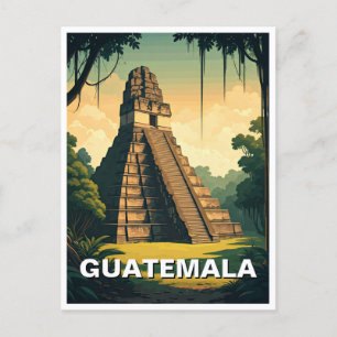 Tikal Guatemala Travel Postcard
