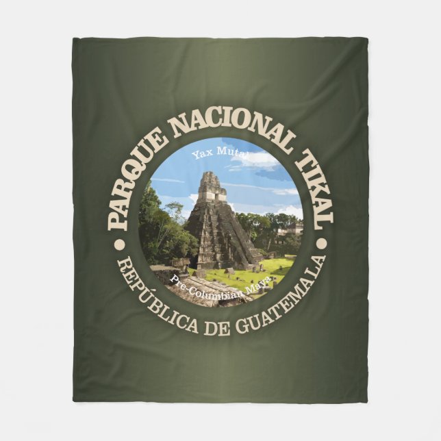 Tikal National Park Fleece Blanket (Front)