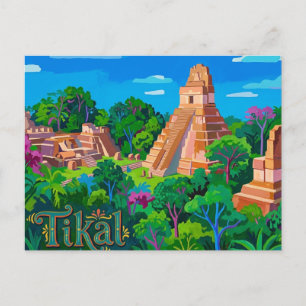 Tikal National Park Guatemala Postcard