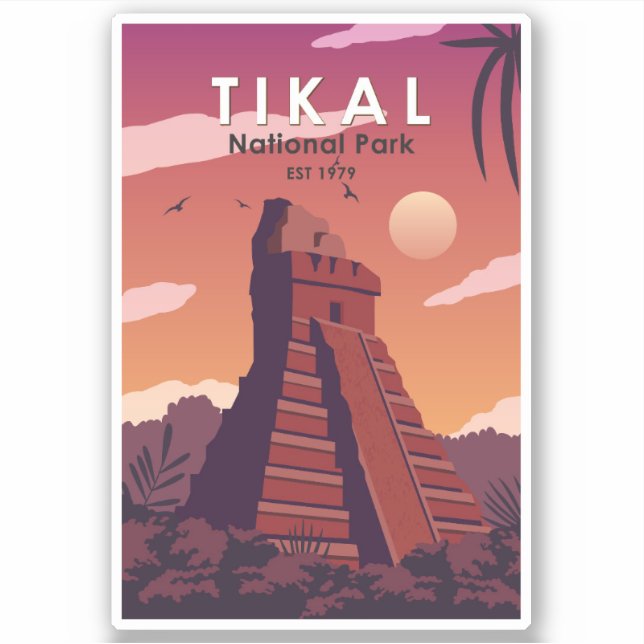 Tikal National Park Guatemala Vintage (Front)