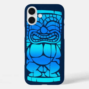 Tiki Ailani Hawaiian Sunset Blend Blue iPhone 16 Plus Case