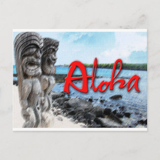 Tiki Aloha Postcard