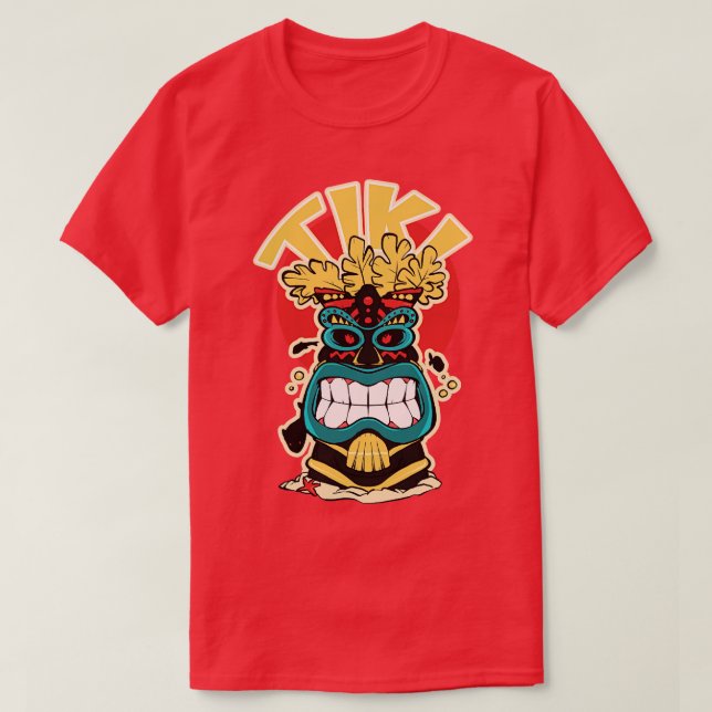 Tiki aquatic mask 2 TShirt (Design Front)