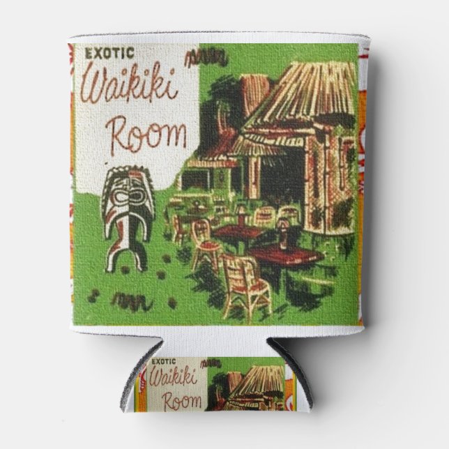 Tiki Art - Exotic Waikiki Room Can Cooler (Front)