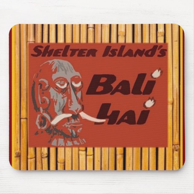 Tiki - Bali Hai Bamboo Mouse Pad (Front)