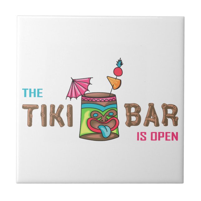 Tiki Bar Ceramic Tile (Front)