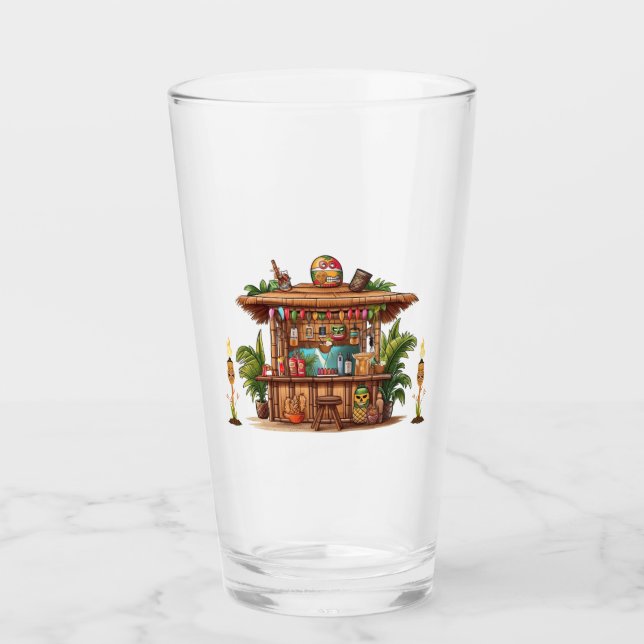 Tiki Bar Glass (Front)