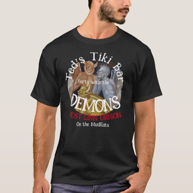 Tiki Bar Party with the Demons on the Mudflats T-Shirt (Front)