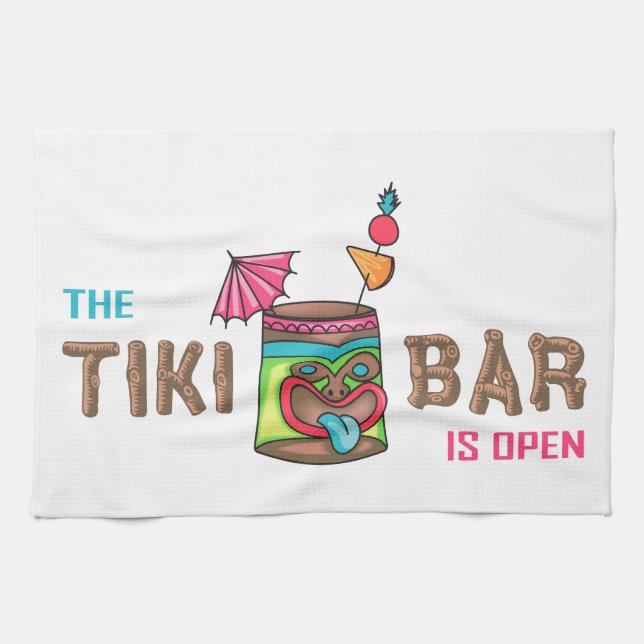 Tiki Bar Tea Towel (Horizontal)