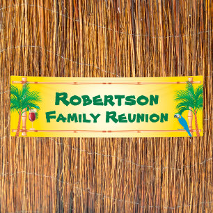 Tiki Beach Family Reunion Banner