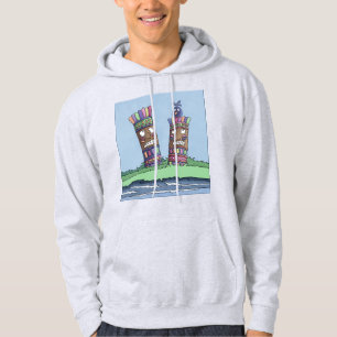 Tiki Bird Plum Hoodie