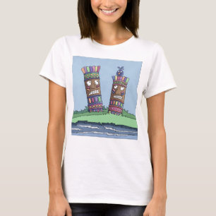 Tiki Bird Plum T-Shirt