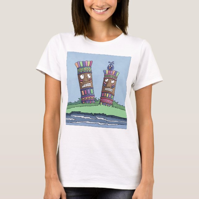 Tiki Bird Plum T-Shirt (Front)