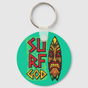 Tiki Board Wind God Key Ring