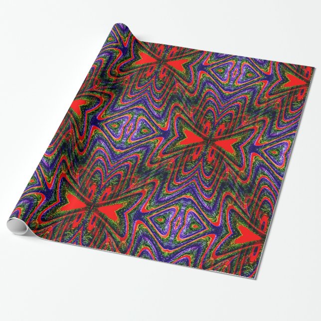 Tiki Butterfly... Wrapping Paper (Unrolled)