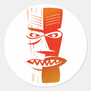 Tiki Classic Round Sticker