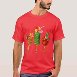 Tiki Cocktail PinUps boy T-Shirt