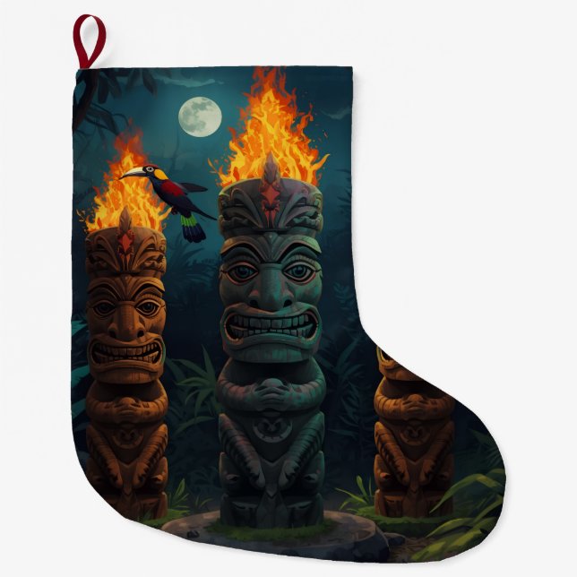 Tiki Gods Christmas Stocking (Front)