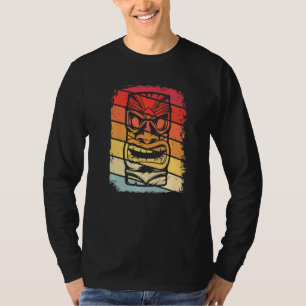 Tiki Hawaiian Polynesian Totem Mask Vintage T-Shirt