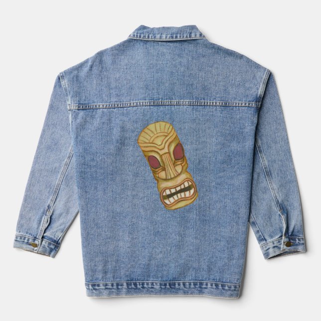 Tiki Head Denim Jacket (Back)