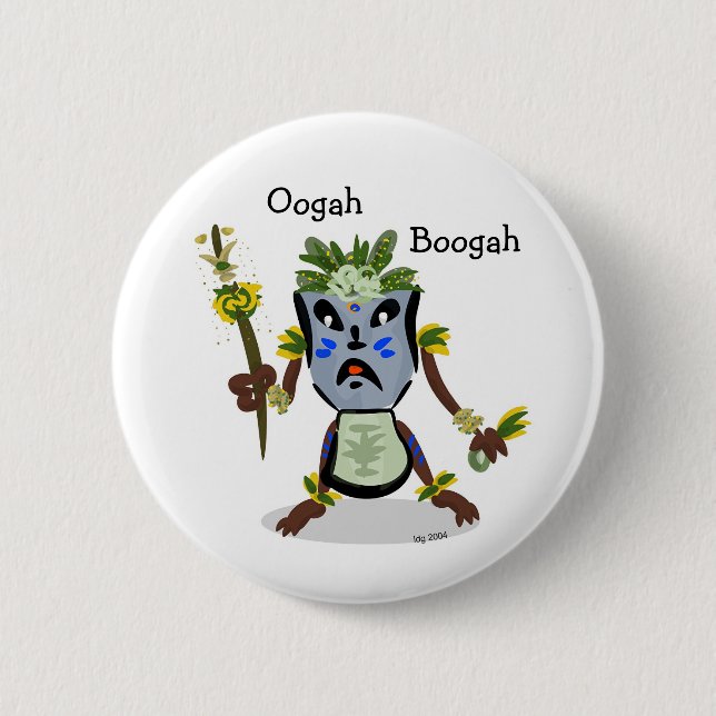 Tiki Hito Native Button (Front)