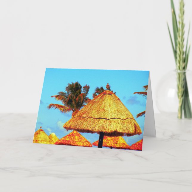~Tiki Huts~ GREETING CARD (Front)