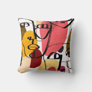 Tiki Idols Palm: Vintage Design Cushion