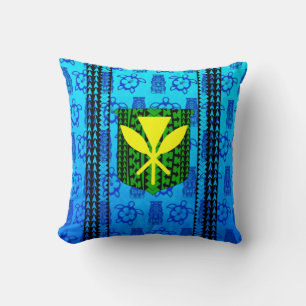 Tiki Kanaka Maoli Tribal Cushion