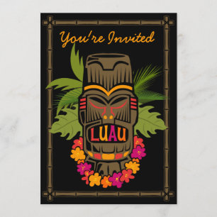 Tiki Luau (D) Personalised Invitation
