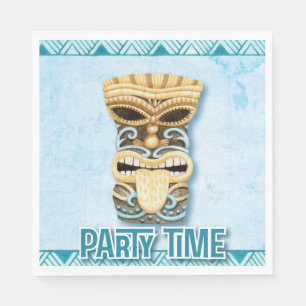 Tiki Luau Hawaiian Beach Party Napkin