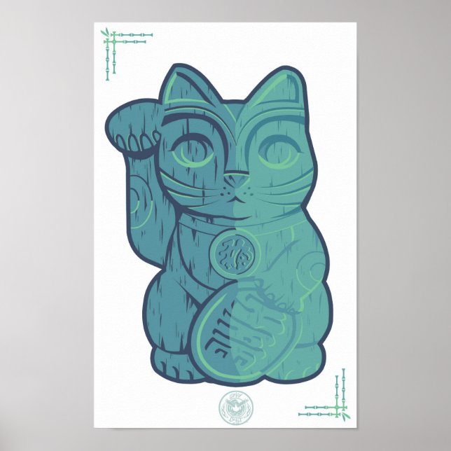 Tiki Lucky Cat Poster (Front)