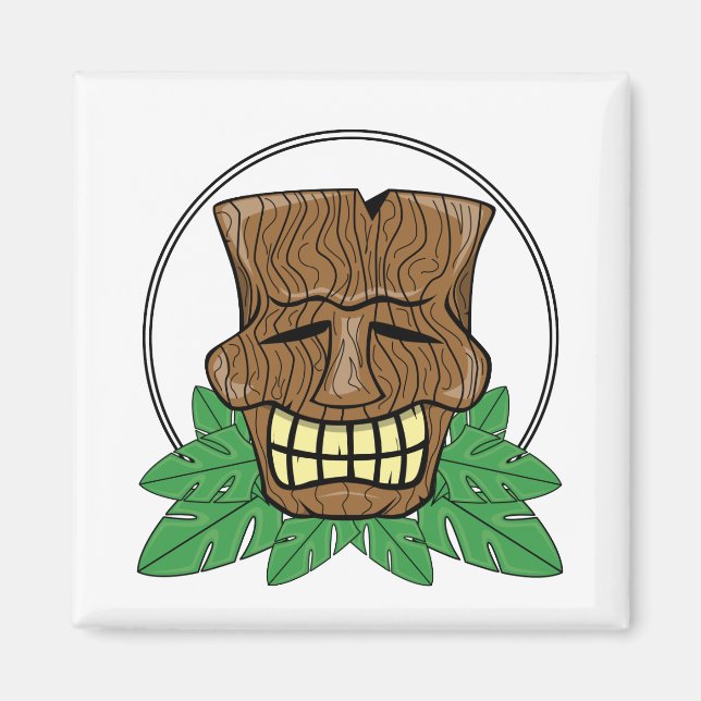 Tiki Magnet - Skull Mask (Front)