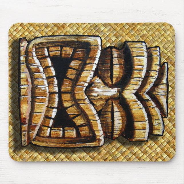 Tiki Man mouse pad (Front)