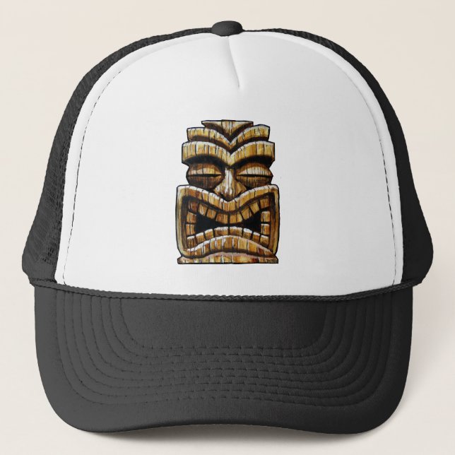 Tiki Man Trucker Hat (Front)