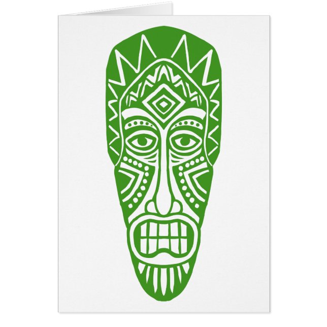 Tiki Mask - Avocado (Front)