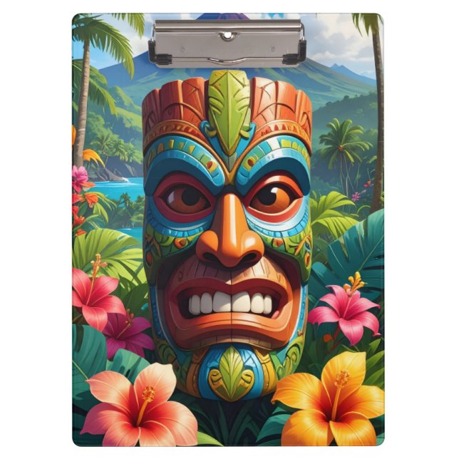 Tiki Mask Clipboard (Front)
