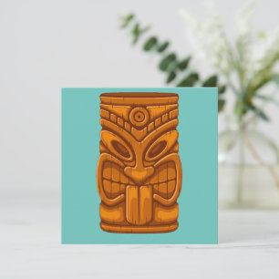 Tiki Mask Corn Hole Set  Invitation