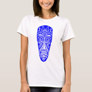 Tiki Mask II - Blue T-Shirt