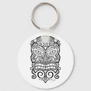 Tiki Mask Key Ring