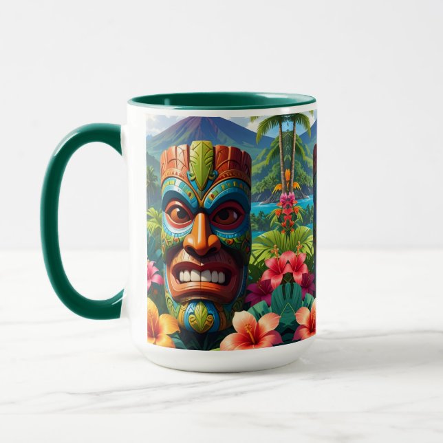 Tiki Mask Mug (Left)