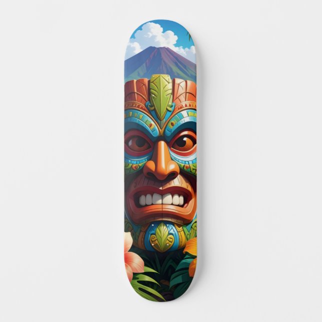 Tiki Mask Skateboard (Front)