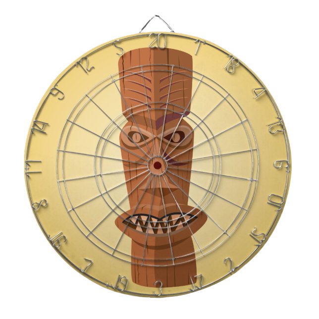 Tiki Metal Cage Dartboard (Front)